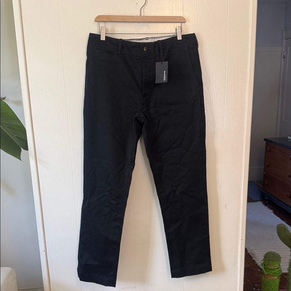 Black Straight-Leg Pants Buck Mason Men’s 32